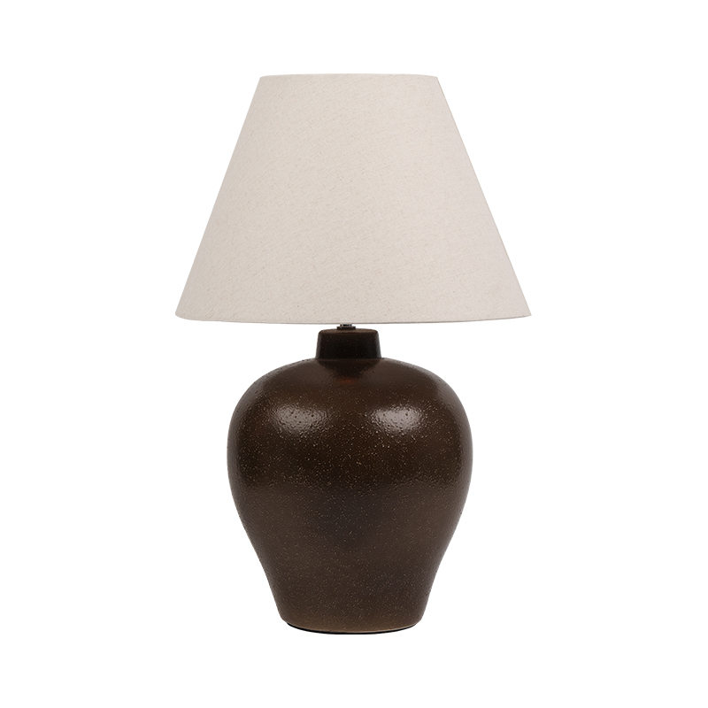 Keramikglas Retro Neues chinesisches Nachttischlampe