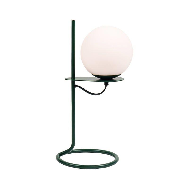 Einfache Glasball -Tischlampe