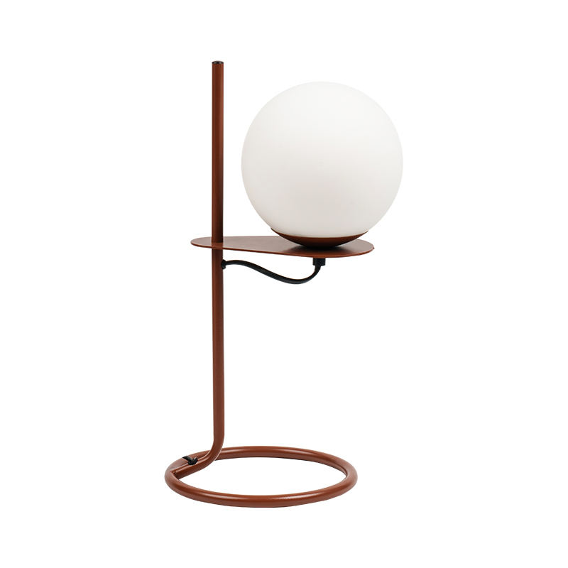 Einfache Glasball -Tischlampe