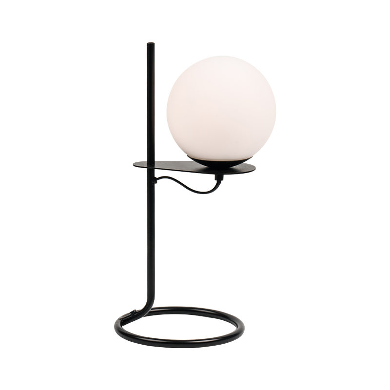 Einfache Glasball -Tischlampe