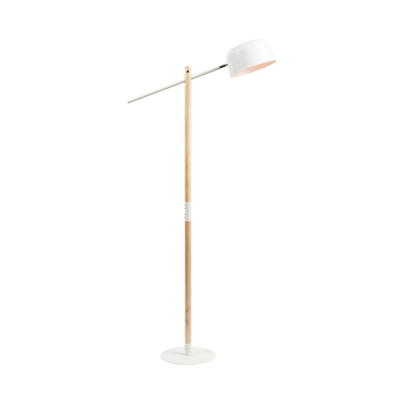 Nordische Massivholz -Stehlampe