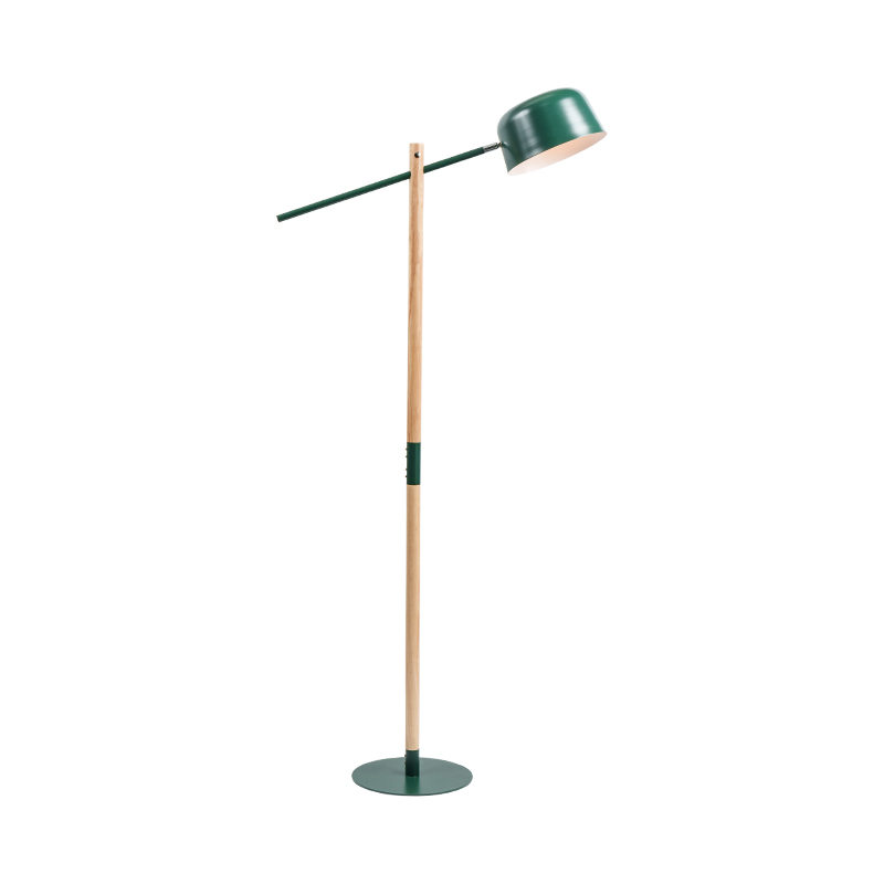 Nordische Massivholz -Stehlampe