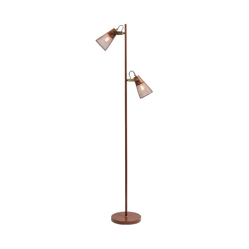 Industrieller Stil Schmiedeeisen -Metall -Stofflampe