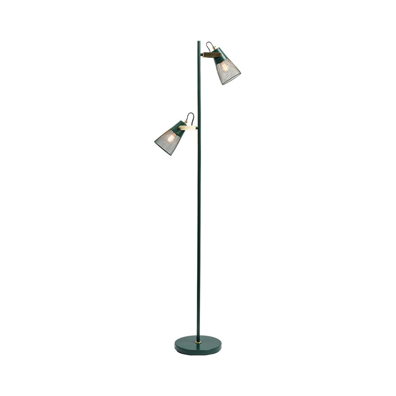 Industrieller Stil Schmiedeeisen -Metall -Stofflampe
