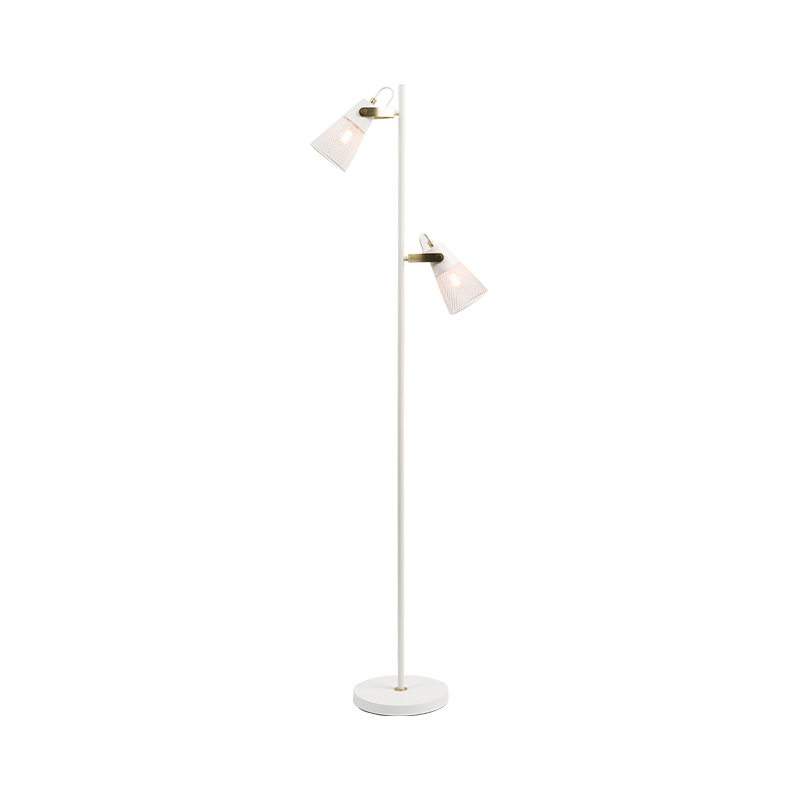 Industrieller Stil Schmiedeeisen -Metall -Stofflampe