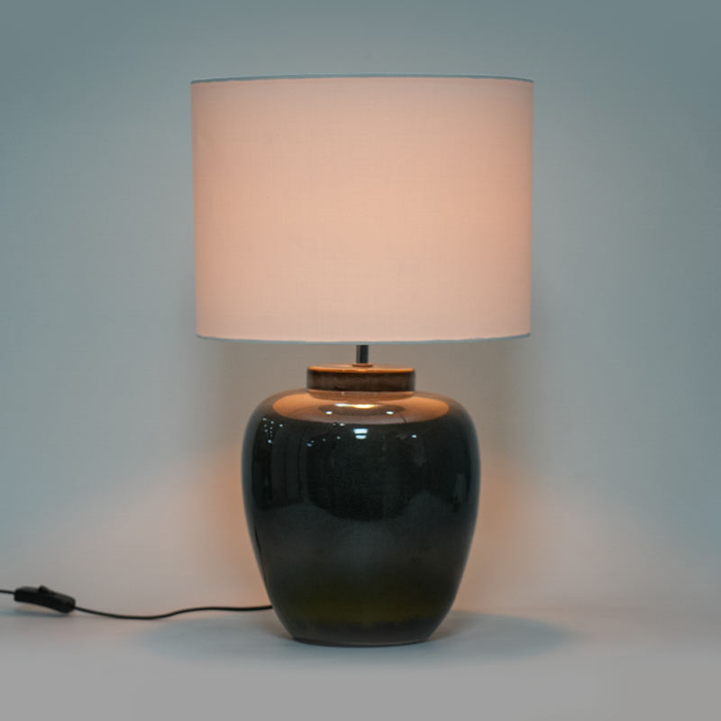 Gradientenfarbe Keramik -Retro -Tischlampe