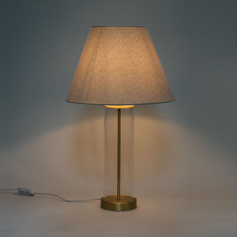 Amerikanische Glastischlampe amerikanischer Stil