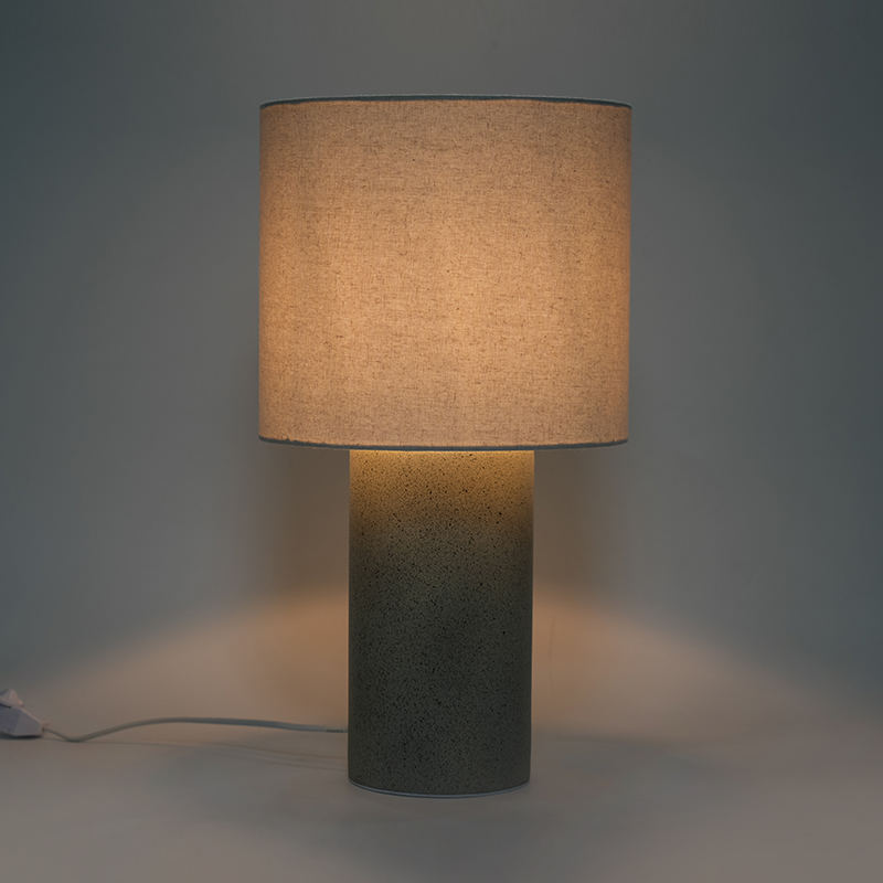 Zylindrische Schlafzimmer am Krankenbett Keramiktischlampe