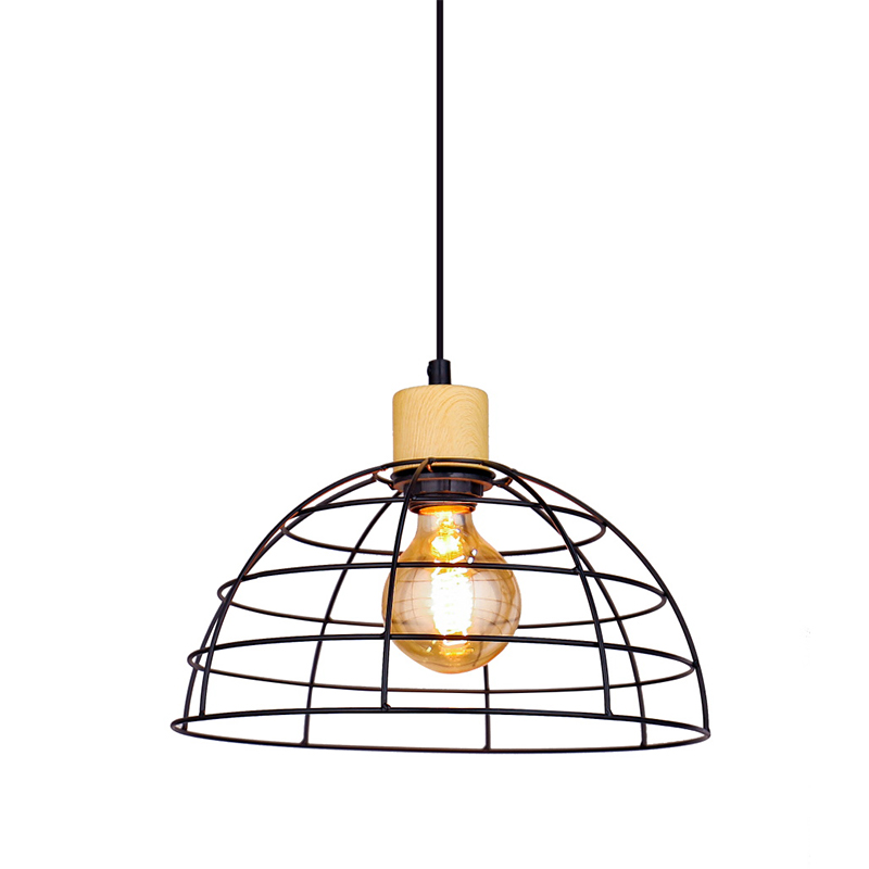 Industrialstil halb Käfig -Eisenkronleuchter