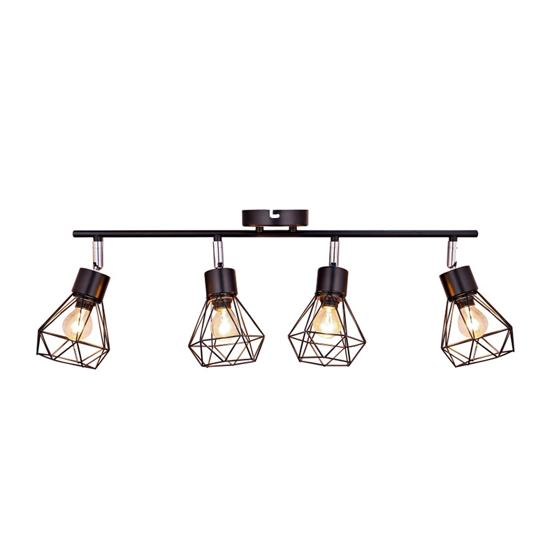 Vierkopf einfache Eisenwandlampe